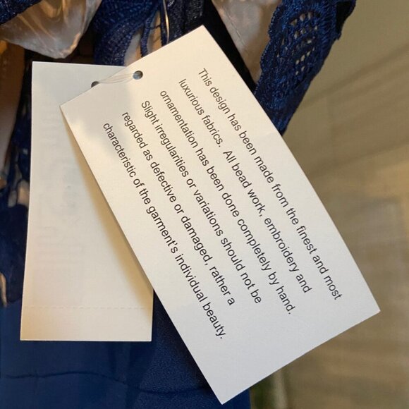 NWT Aidan Mattox MN1E202072 Prom Dress Blue Size 2 - Picture 5 of 7